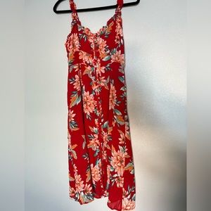 Forever 21 ruffled dress, front buttons